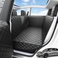 Dog Seat Covers for Tesla Model Y, Hard Bottom Dog Hammock | with Door & Headrest Protection, Waterproof Scratchproof Backseat Dog Cover with Mesh Window