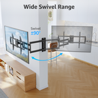 MOUNTUP 962mm Langarm TV Wandhalterung für 42–75 Zoll bis zu 45kg, Schwenkbare Neigbare Wandhalterung Fernseher, Extra Langer Reach Fernseher Halterung, Max VESA 600 x 400mm, EU0047-L