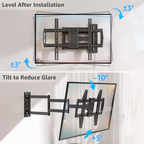 MOUNTUP 962mm Langarm TV Wandhalterung für 42–75 Zoll bis zu 45kg, Schwenkbare Neigbare Wandhalterung Fernseher, Extra Langer Reach Fernseher Halterung, Max VESA 600 x 400mm, EU0047-L