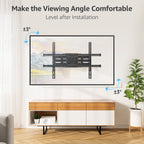 MOUNTUP Full Motion TV Wall Mount for Most 40-85 inch Flat TVs up to 110 lbs, Wall Mount Bracket with Dual Articulating Arms, Tilt, Level, Swivel, TV Mount Fits 12/16" Wood Stud, Max VESA 600x400mm