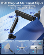 MOUNTUP Heavy Duty Monitor Arm, Single Monitor Mount for 57" Ultrawide Monitor, Supports 4.4–66 lbs, Large Monitor Arm with Full Motion Adjustment, Monitor Stand for Desk, Max VESA 100x100mm