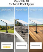 MOUNTUP Starlink Roof Mount Gen 3 V4 V4X Adjustable Stainless Steel Bracket | Better Signal Positioning with 180° Rotation, 100° Tilt, 15.8" Pivot Pole & Rustptoof Hardware for Starlink Roof Installation