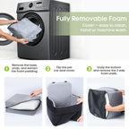 Waterproof Dog Car Seat for Small/Medium Dogs up to 26 lbs, Memory Foam Booster Seat Elevated 6in, Pet Car Seat with Removable Washable Cover, Y-Shape Safety Belt and Storage Pockets