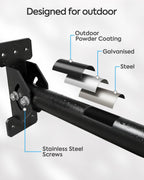 MOUNTUP Starlink Mount for Standard 4/4X/V3, Gen 3 Starlink Wall Mount Kit with Rust-Resistant Stainless Steel Screws for Concrete/Wood Walls, Max 23.5in Poles Adjustable for Wider Eaves