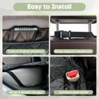 Smatto Dog Car Seat Cover for Trucks, Heavy Duty Rear Bench Cover for Ford F150/Chevrolet Silverado 1500/Ram 1500/GMC Sierra 1500, Waterproof Nonslip Pet Back Seat Cover for Dogs