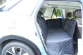 SMATTO Back Seat Extender for Dogs, Hard Bottom Dog Car Seat Cover Foldable Dog Seat- Supports 400lbs, Rear Seat Pet Cover with Mesh Window, Waterproof Dog Hammock for Car SUV and Trucks